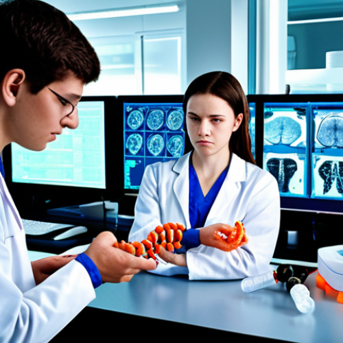 Home 4 **Genetic Engineering for Youth:** A futuristic lab scene. Scientists working with CRISPR technology, possibly visualizing a DNA strand with highlighted telomeres. Emphasis on rejuvenation and disease prevention (Alzheimer's, Parkinson's, Cancer).
