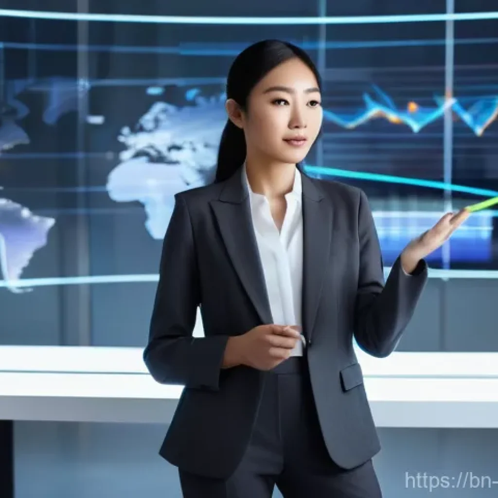 미래 예측 기법 - **Prompt 1: Futuristic Data Analyst**
    A focused, confident female professional of East Asian des...