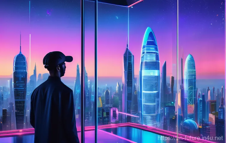 가상 현실과 메타버스 경제 - **Prompt:** A vibrant, futuristic metaverse city scene at dawn. Diverse avatars, all dressed in styl...