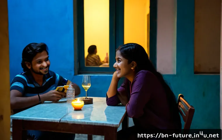 Home 15 온라인 커뮤니티와 인간 소외 - Photorealistic evening scene in a modest Dhaka apartment, a Bengali young adult sitting alone at a d...